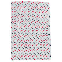 White Christmas Candy Cane Nahtloses Muster