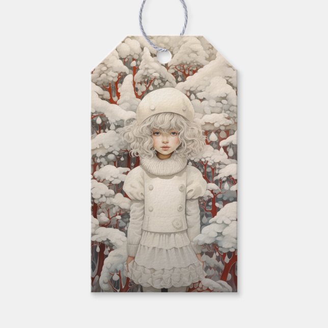 White Christmas Dreaming Geschenkanhänger (Vorderseite)