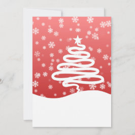 White Christmas Flat Card
