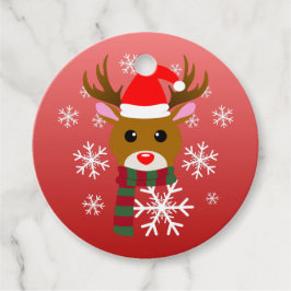 White Christmas Rudolph, der Rotnasen-Rentier Geschenkanhänger