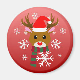 White Christmas Rudolph, der Rotnasen-Rentier Magnet