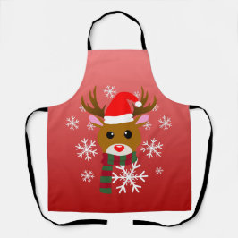 White Christmas Rudolph, der Rotnasen-Rentier Schürze