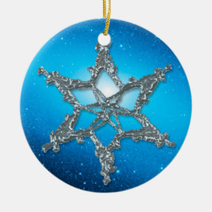 WHITE CHRISTMAS Snowflake Ornament