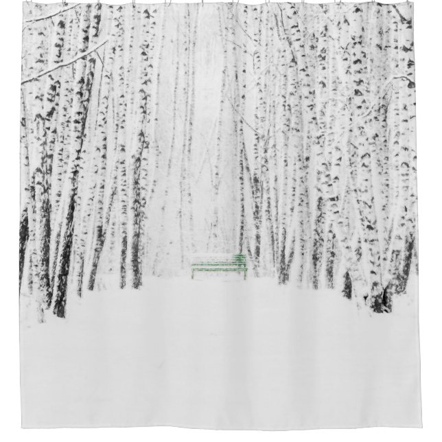 White Christmas Tale Duschvorhang (Vorderseite)