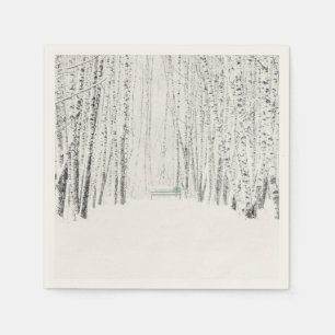 White Christmas Tale Serviette