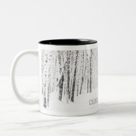 White Christmas Tale Zweifarbige Tasse