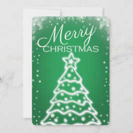 White Christmas Tree Foto Grußkarten Einladung