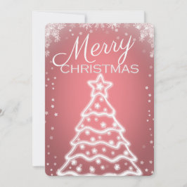 White Christmas Tree Foto Grußkarten Einladung