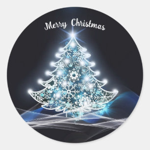 White Christmas Tree Sticker