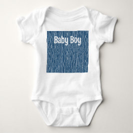 White Circuit Linien Baby Strampler