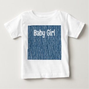 White Circuit Linien Baby T-shirt