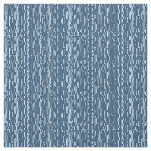 White Circuit Linien Stoff (Muster)