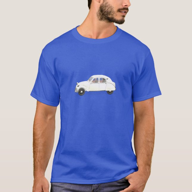 White Citroen 2CV T-Shirt (Vorderseite)