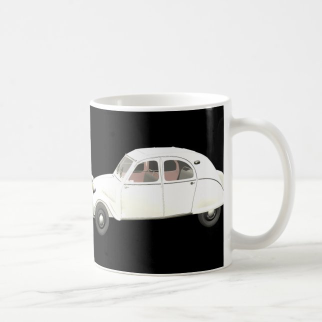 White Citroen 2CV Tasse (Rechts)