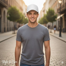 White Classic Einfach Solid Color Trucker Hut