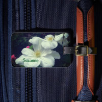 White Clematis Blume Pair Personalisiert