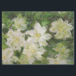 White Clematis von Claude Monet Tissue Paper Seidenpapier<br><div class="desc">Claude Monet - Meister der Kunstserie</div>