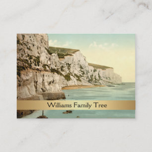 White Cliffs of Dover, England Family Tree Visitenkarte