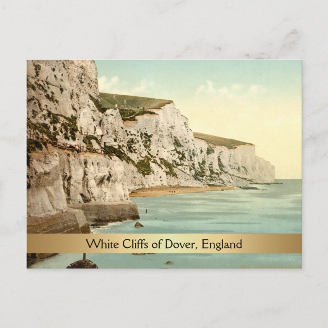 White Cliffs of Dover, Kent, England Postkarte (Vorderseite)