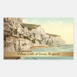 White Cliffs of Dover, Kent, England Rechteckiger Aufkleber