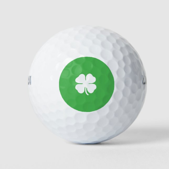 White Closed Leaf Golf Ball (Vorderseite)