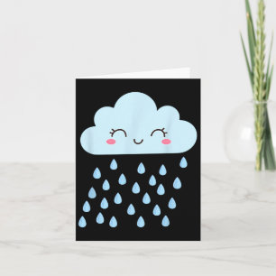 White Cloud Rain Drop Kostüme Weihnachtsfeiertag Karte