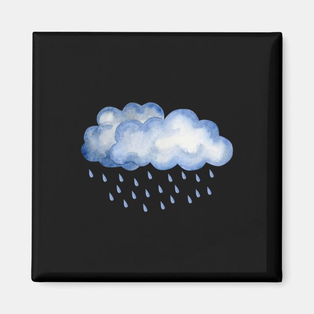 White Clouds Regen Drop Kostüme WeihnachtsHallowee Magnet (Vorne)