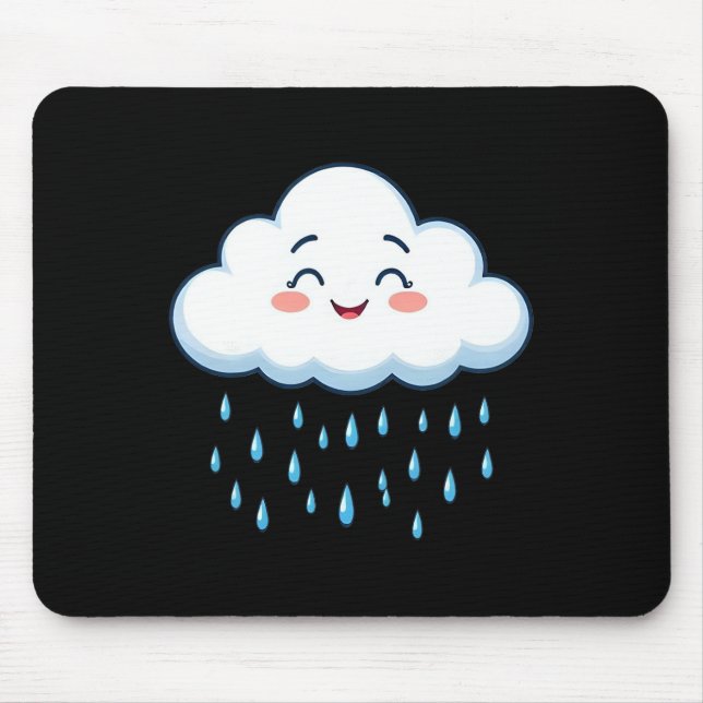 White Clouds Regen Drop Kostüme WeihnachtsHallowee Mousepad (Vorne)