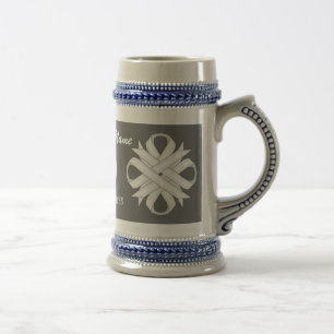White Clover Ribbon Template von Kenneth Yoncich Bierglas