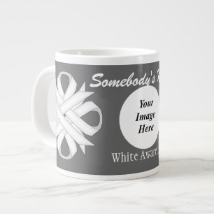 White Clover Ribbon Template von Kenneth Yoncich Jumbo-Tasse