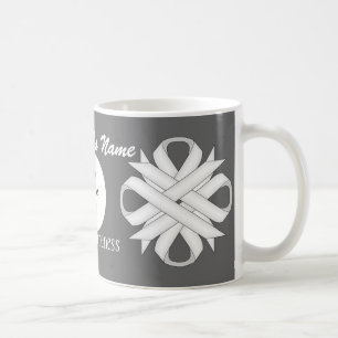 White Clover Ribbon Template von Kenneth Yoncich Tasse