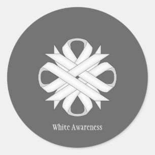 White Clover Ribbon von Kenneth Yoncich Runder Aufkleber
