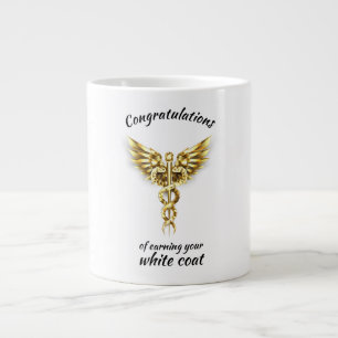 White Coat Zeremonie Gold Medical Jumbo-Tasse