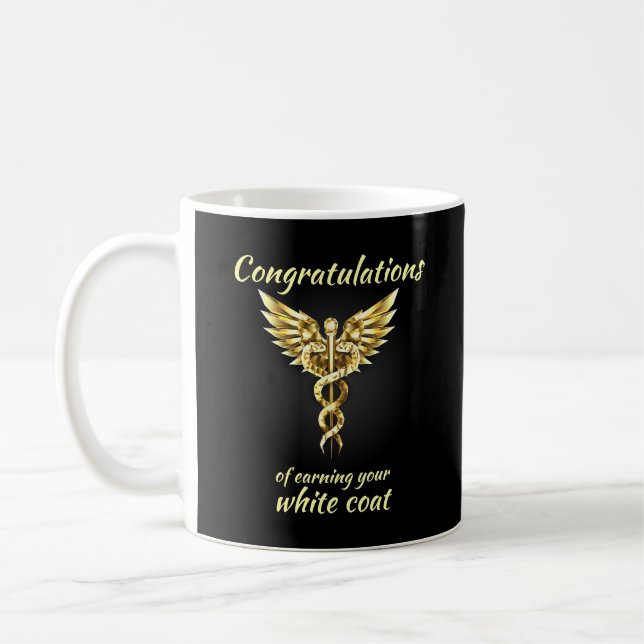White Coat Zeremonie Gold Medical Kaffeetasse (Links)