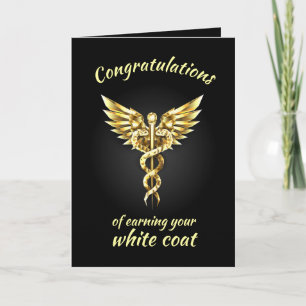 White Coat Zeremonie Gold Medical Karte