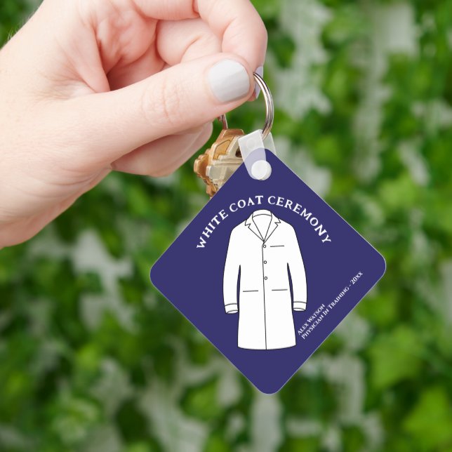 White Coat Zeremonie Keepake Arzt Doktor Schlüsselanhänger (Hand)