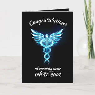 White Coat Zeremonie Kristall Medical Karte