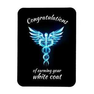 White Coat Zeremonie Kristall Medical Magnet