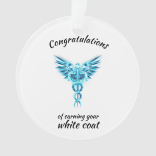 White Coat Zeremonie Kristall Medical Ornament