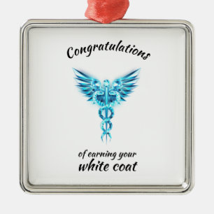 White Coat Zeremonie Kristall Medical Ornament Aus Metall
