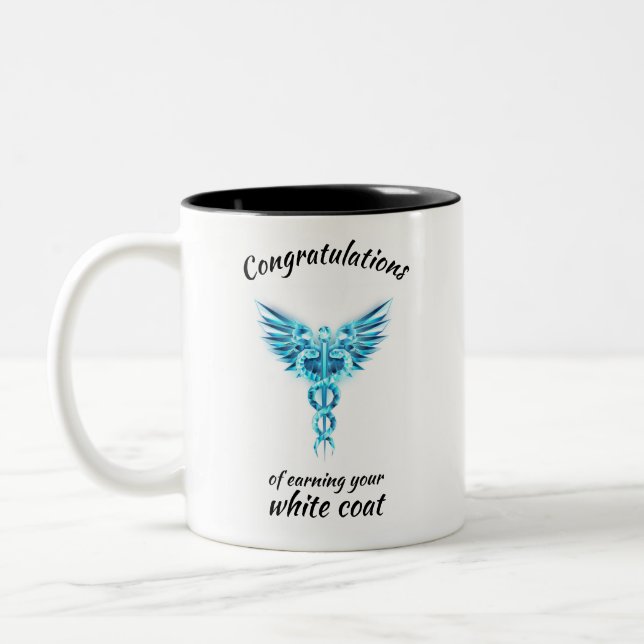 White Coat Zeremonie Kristall Medical Zweifarbige Tasse (Links)