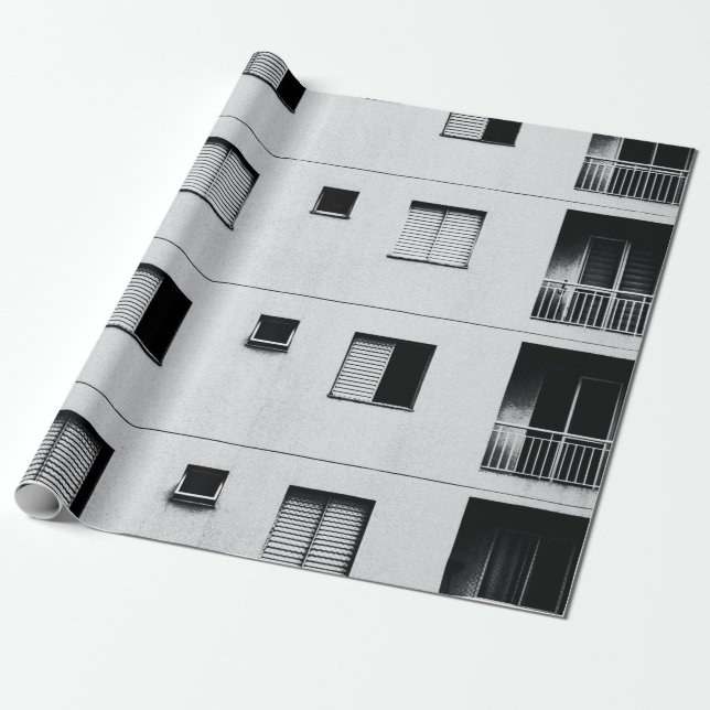 White concrete building geschenkpapier (Ungerollt)