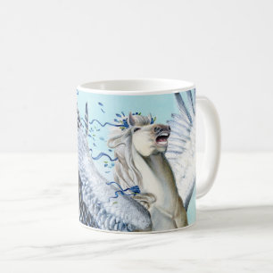 White Cory Pegasus Kaffeetasse