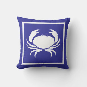 White Crab ~ Beach House Kissen