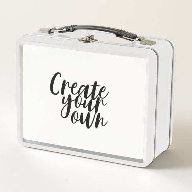 White Create your own Lunchbox (Vorderseite)