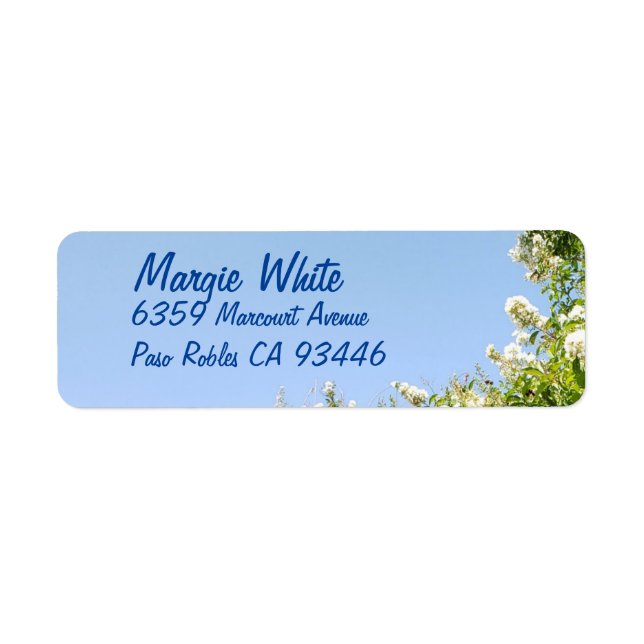 White Crepe Myrtle Flowers in Bloom (Vorne)