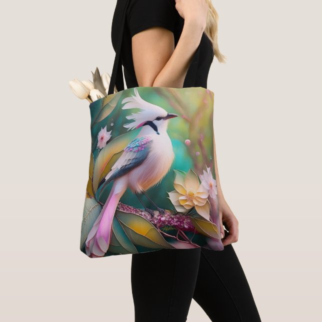 White Creush Blush Schwanz Jay Fantasy Bird (Von Nahem)