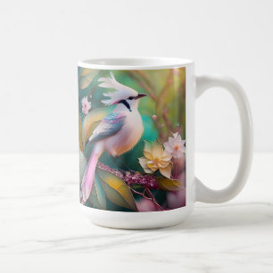 White Creush Blush Schwanz Jay Fantasy Bird Kaffeetasse