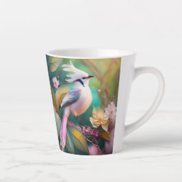 White Creush Blush Schwanz Jay Fantasy Bird Milchtasse