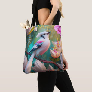 White Creush Chested Fantasy Bird